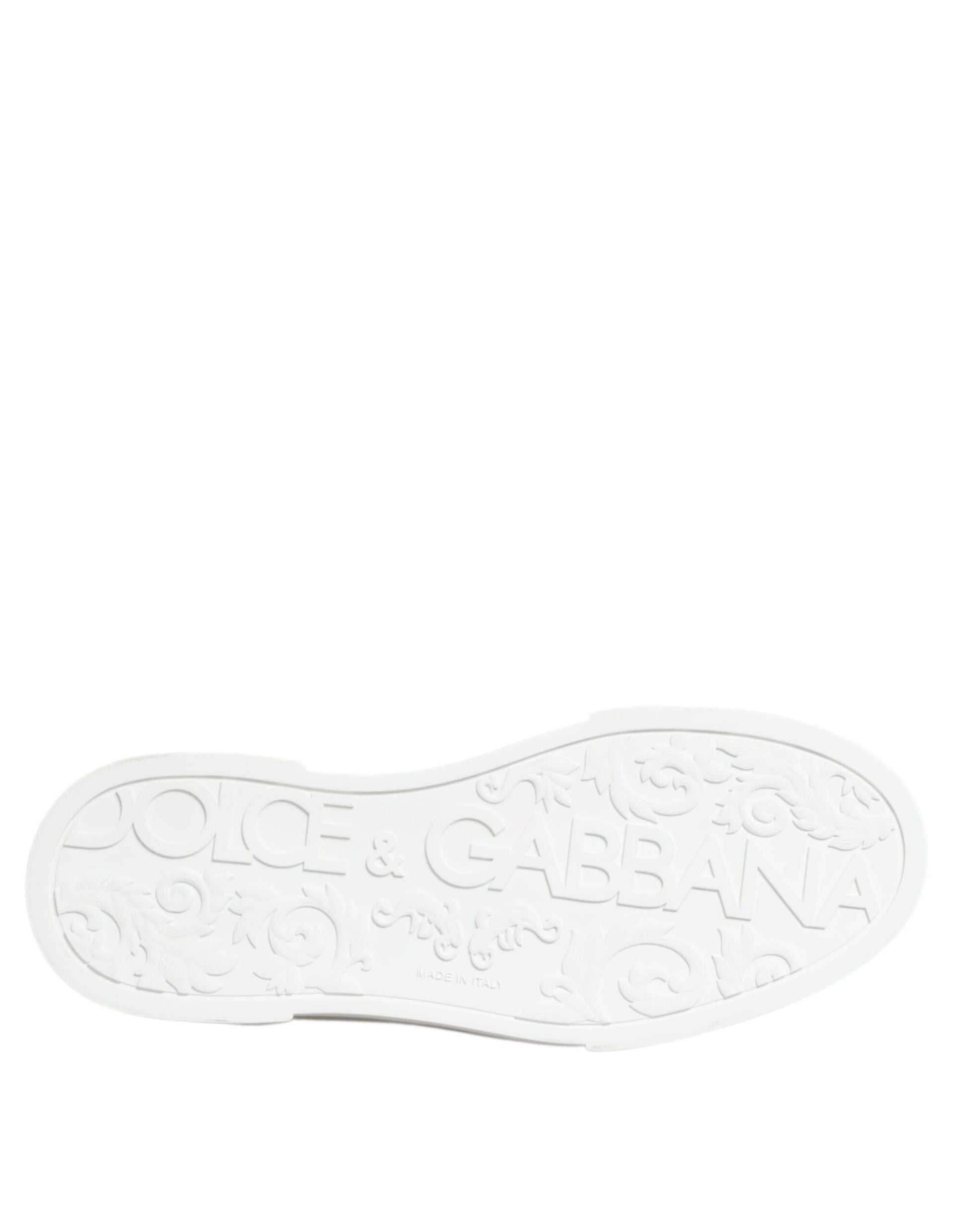 Baskets basses Dolce &amp; Gabbana pour homme, blanches et noires