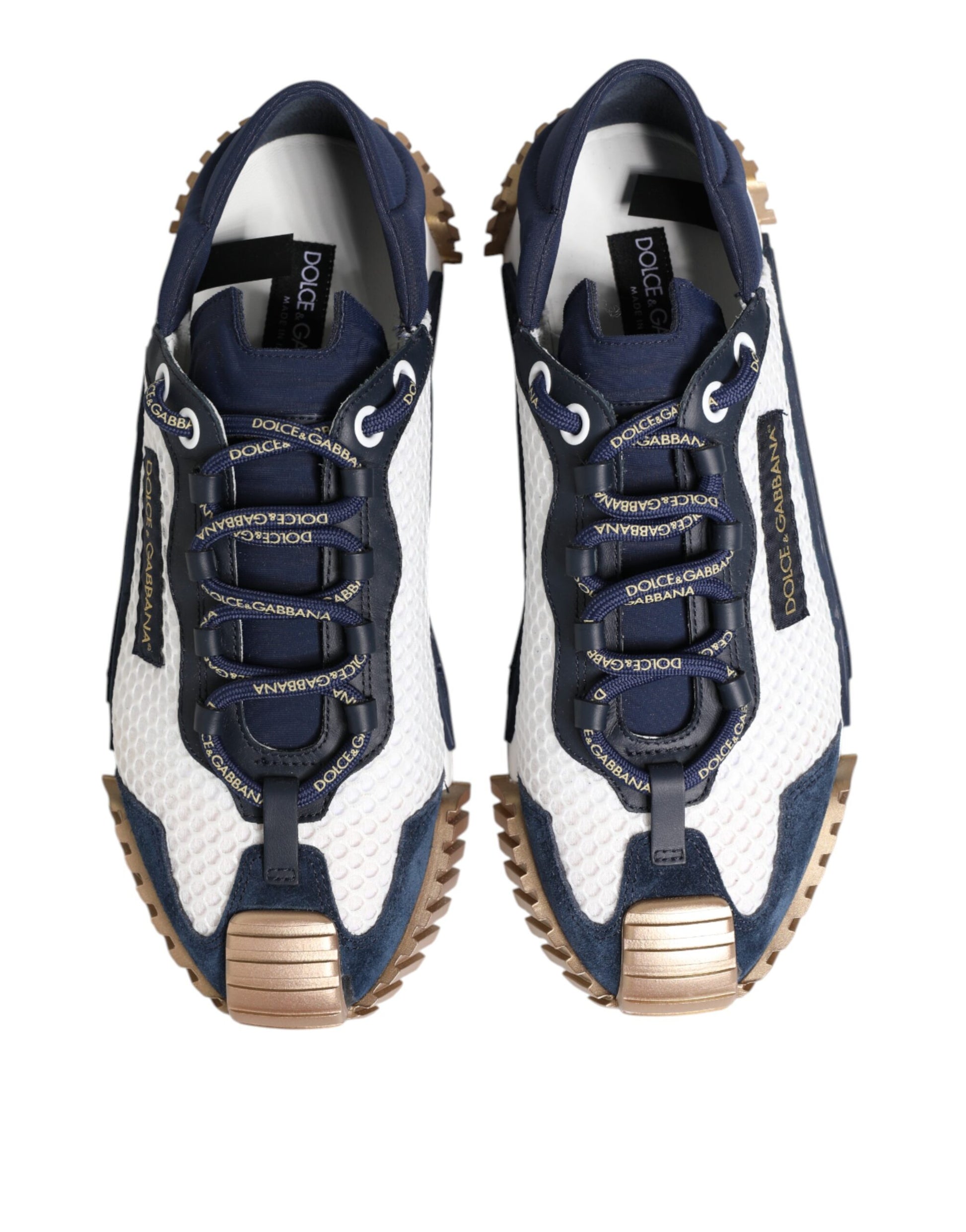 Baskets basses Dolce &amp; Gabbana NS1 bleu et blanc pour homme
