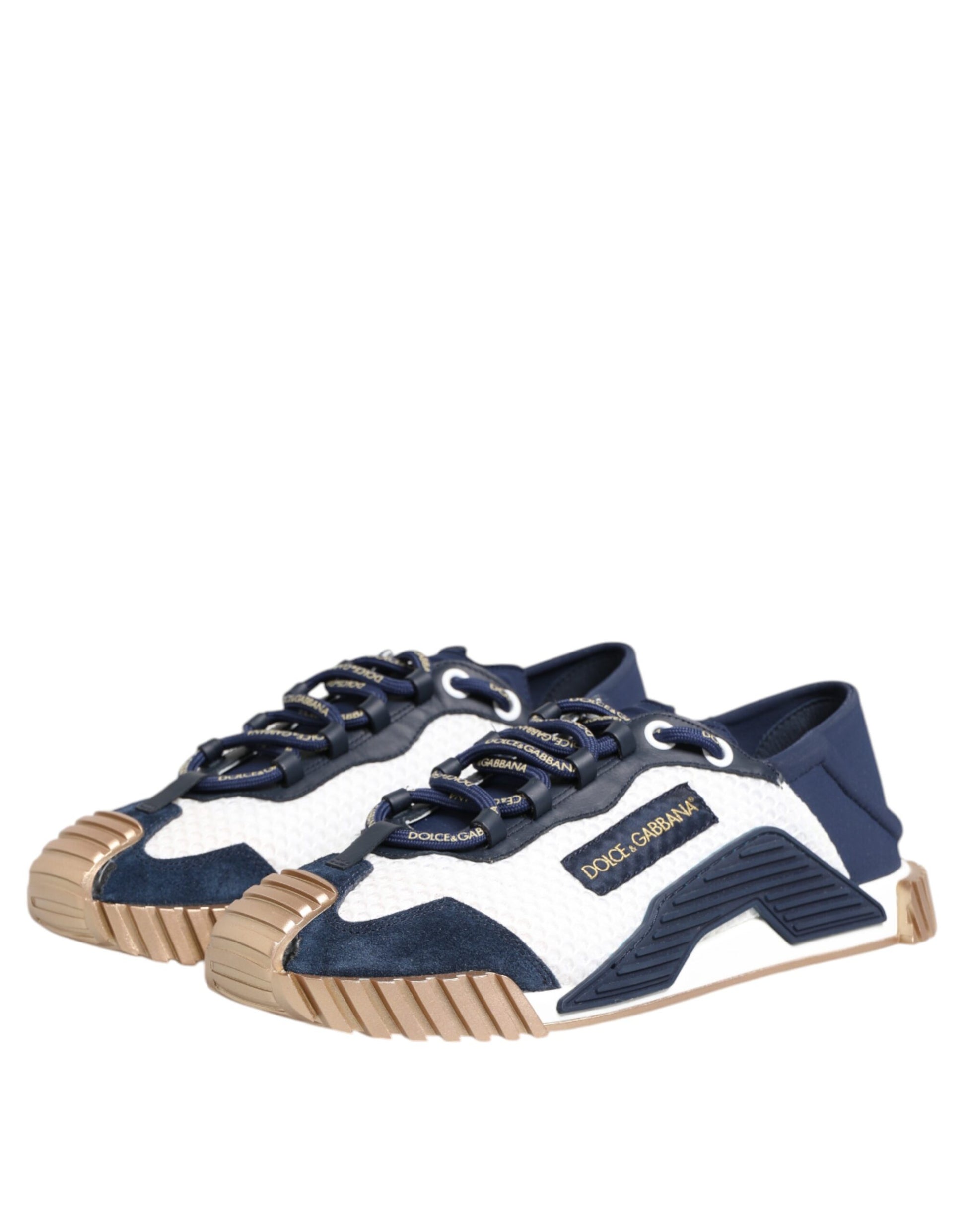 Baskets basses Dolce &amp; Gabbana NS1 bleu et blanc pour homme