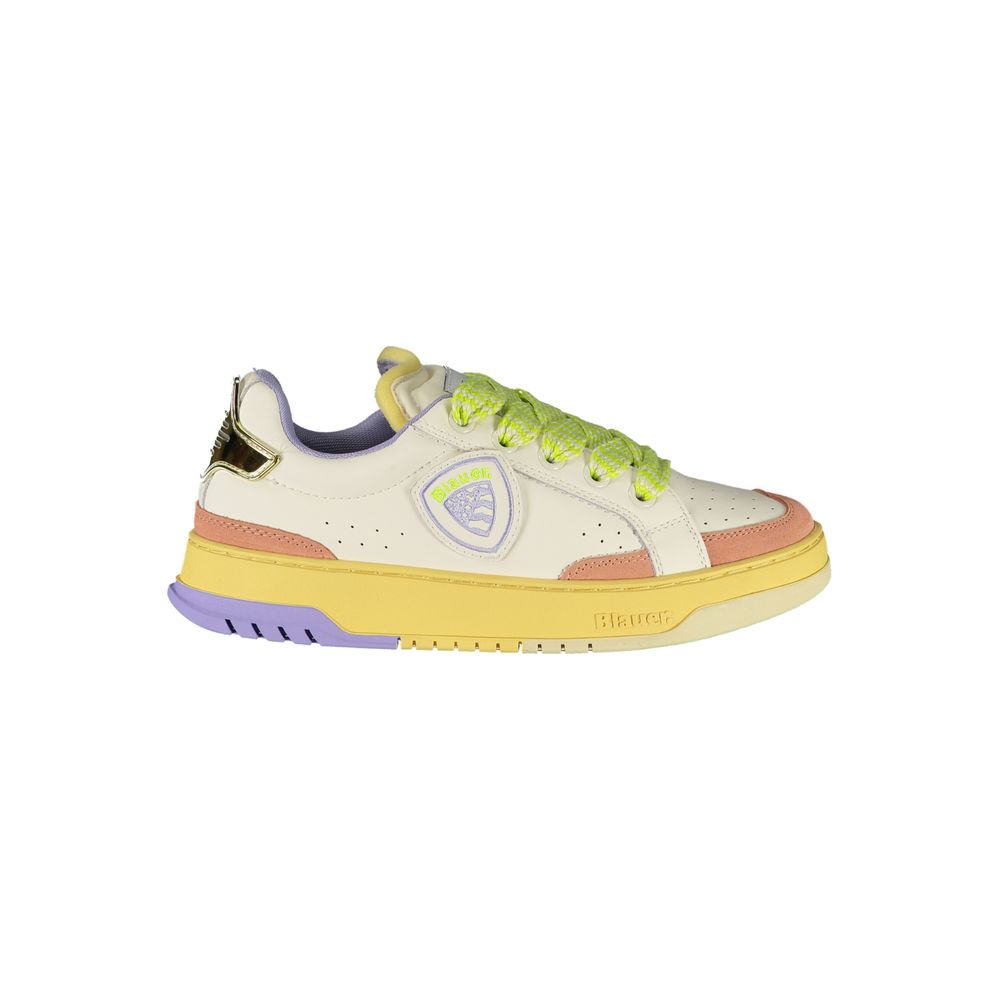 Baskets Blauer en cuir blanc pour femme