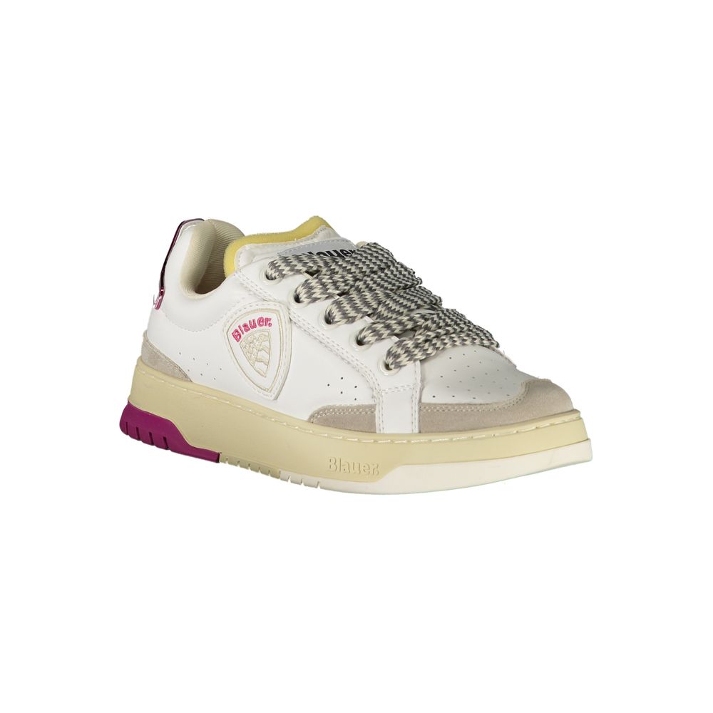 Baskets Blauer en cuir blanc pour femme