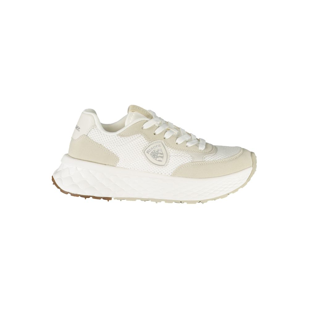 Baskets femme en polyester blanc Blauer
