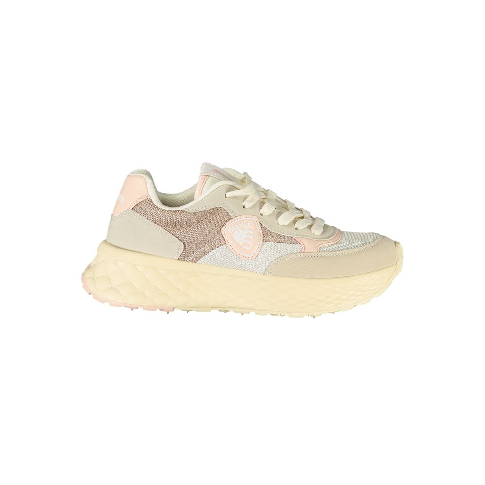 Baskets femme en polyester beige Blauer
