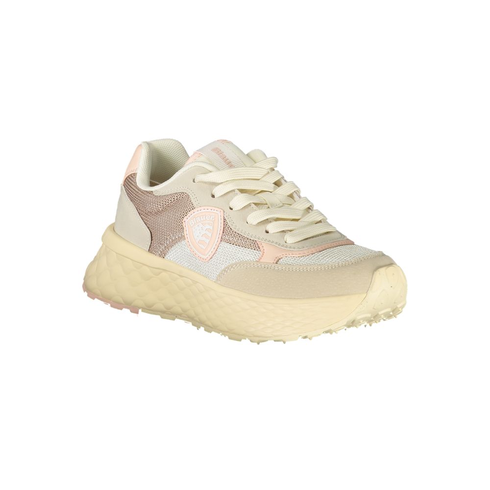Baskets femme en polyester beige Blauer