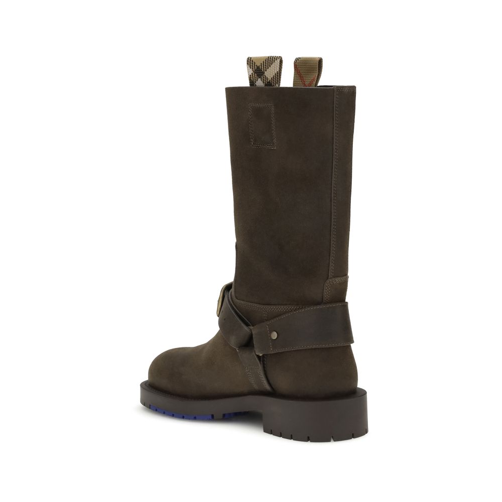 Bottines en daim Burberry Saddle
