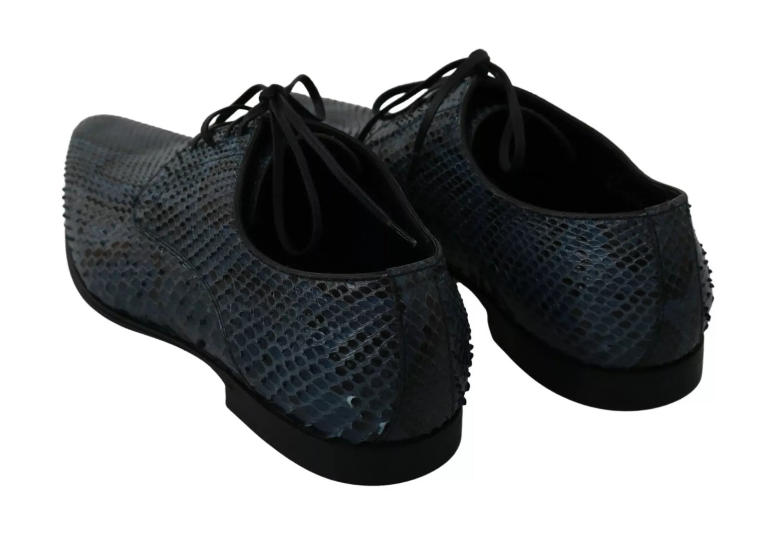 Chaussures en cuir de python bleu Dolce &amp; Gabbana en peau de serpent
