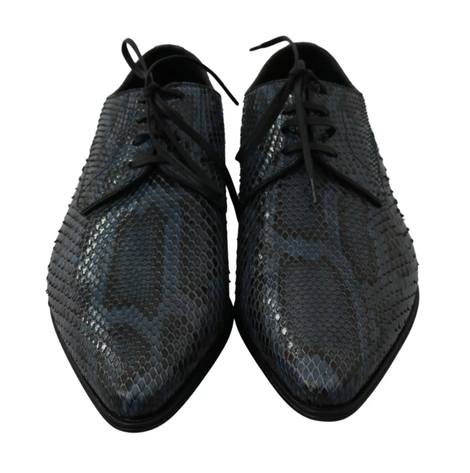 Chaussures en cuir de python bleu Dolce &amp; Gabbana en peau de serpent