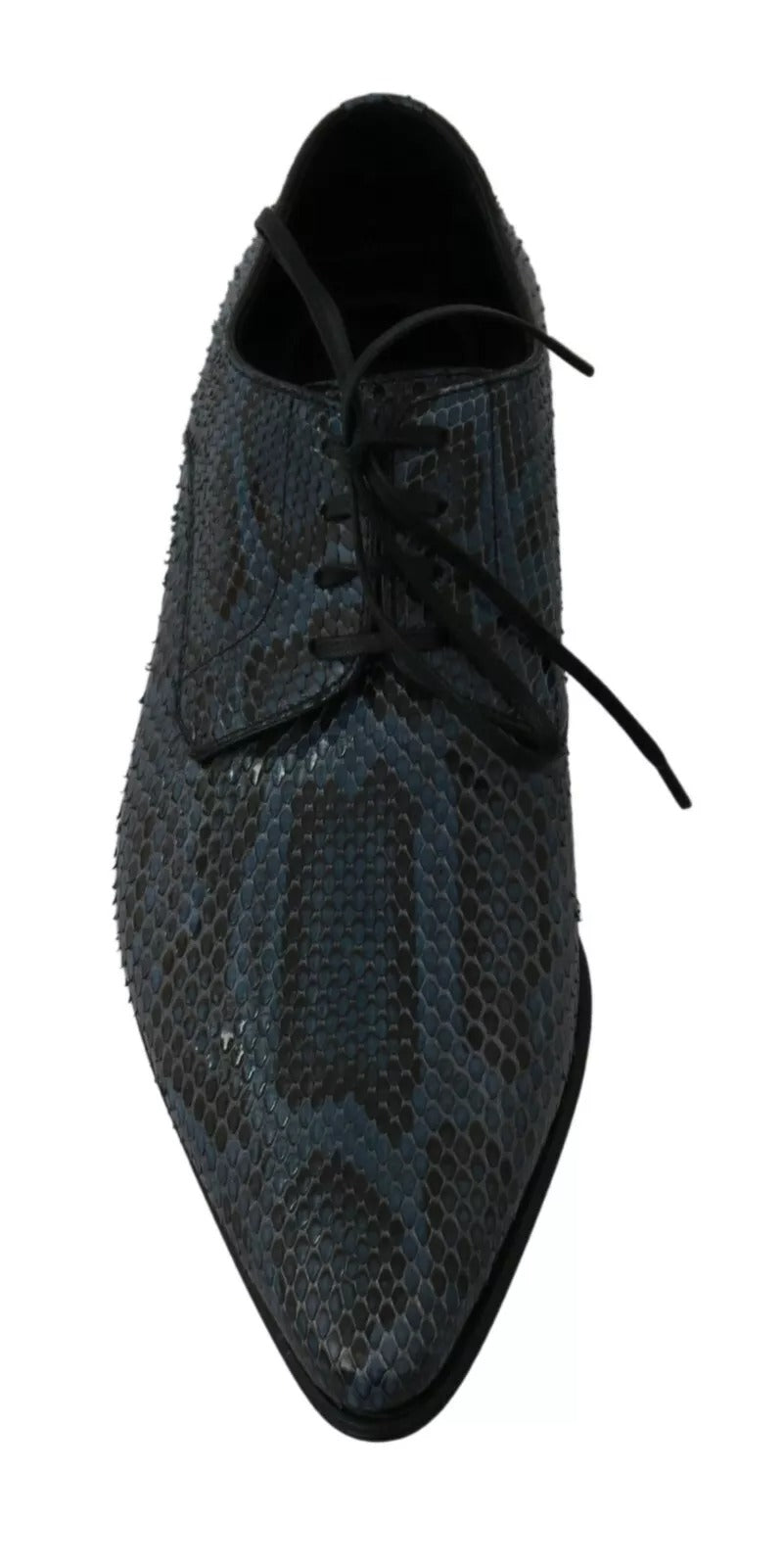 Chaussures en cuir de python bleu Dolce &amp; Gabbana en peau de serpent