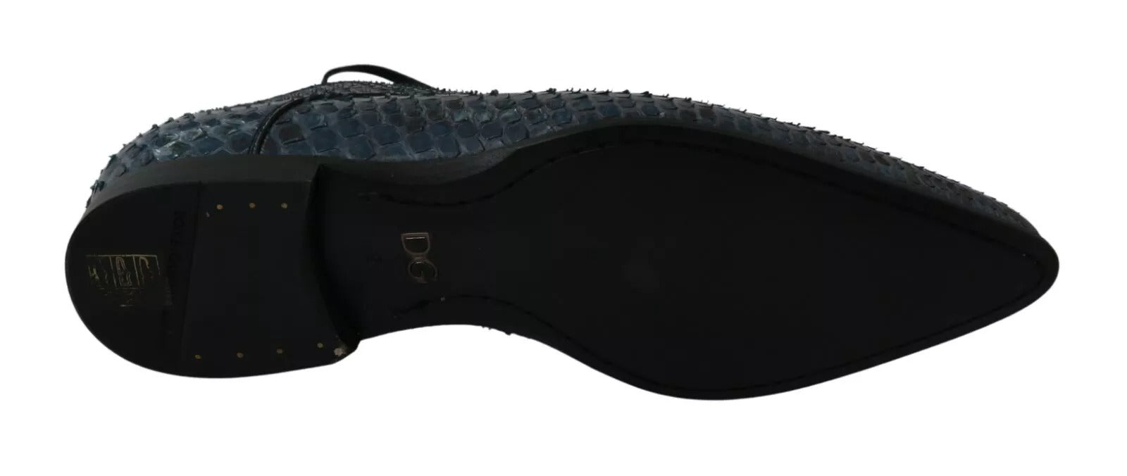 Chaussures en cuir de python bleu Dolce &amp; Gabbana en peau de serpent