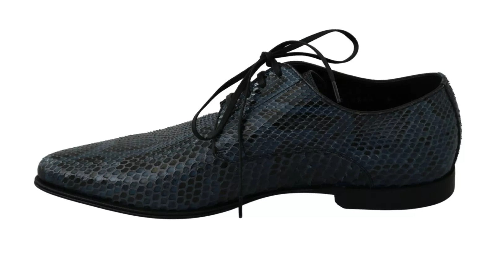 Chaussures en cuir de python bleu Dolce &amp; Gabbana en peau de serpent