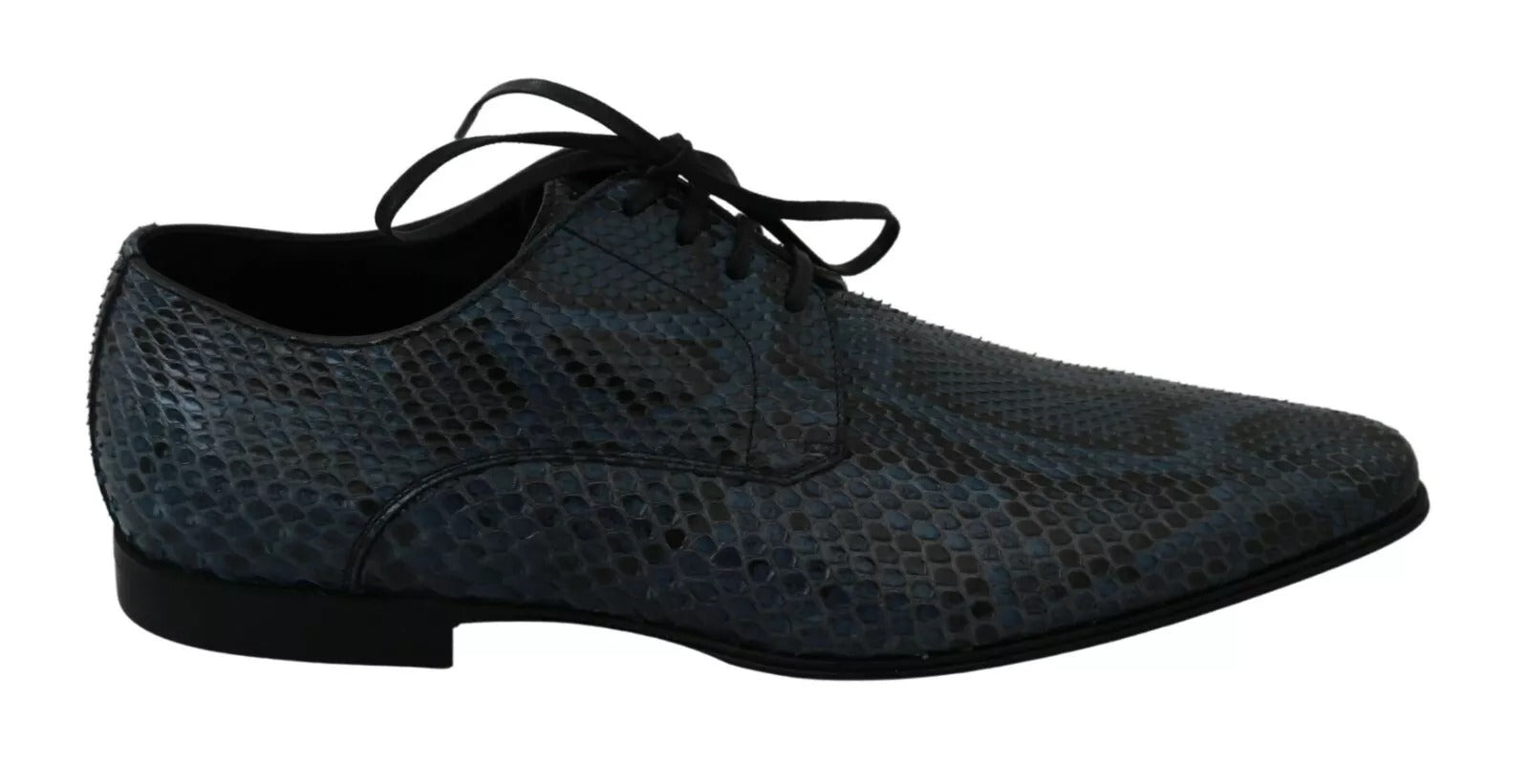 Chaussures en cuir de python bleu Dolce &amp; Gabbana en peau de serpent