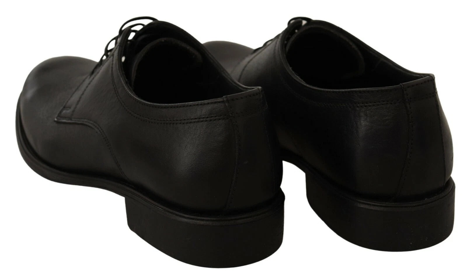 Chaussures Derby habillées en cuir noir à lacets Dolce &amp; Gabbana pour homme