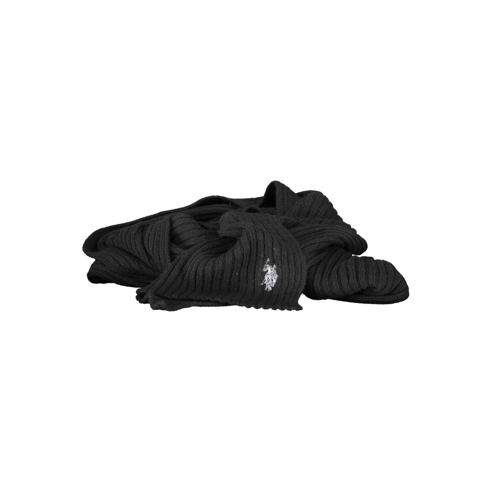Écharpe en laine noire US POLO ASSN.