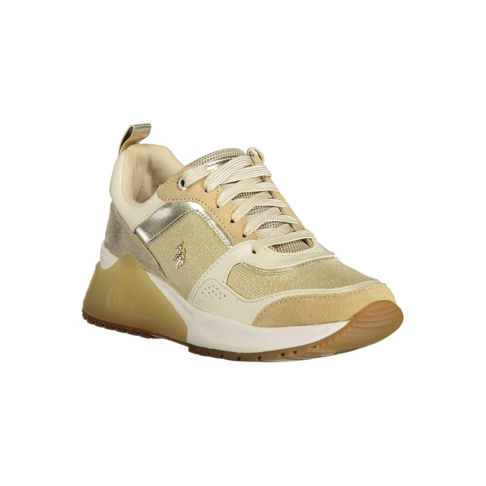 Baskets en polyester doré US POLO ASSN.