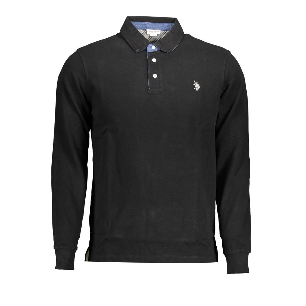 Polo noir en coton US POLO ASSN.