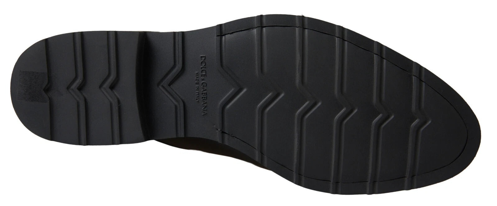 Chaussures habillées en cuir noir et blanc Dolce &amp; Gabbana