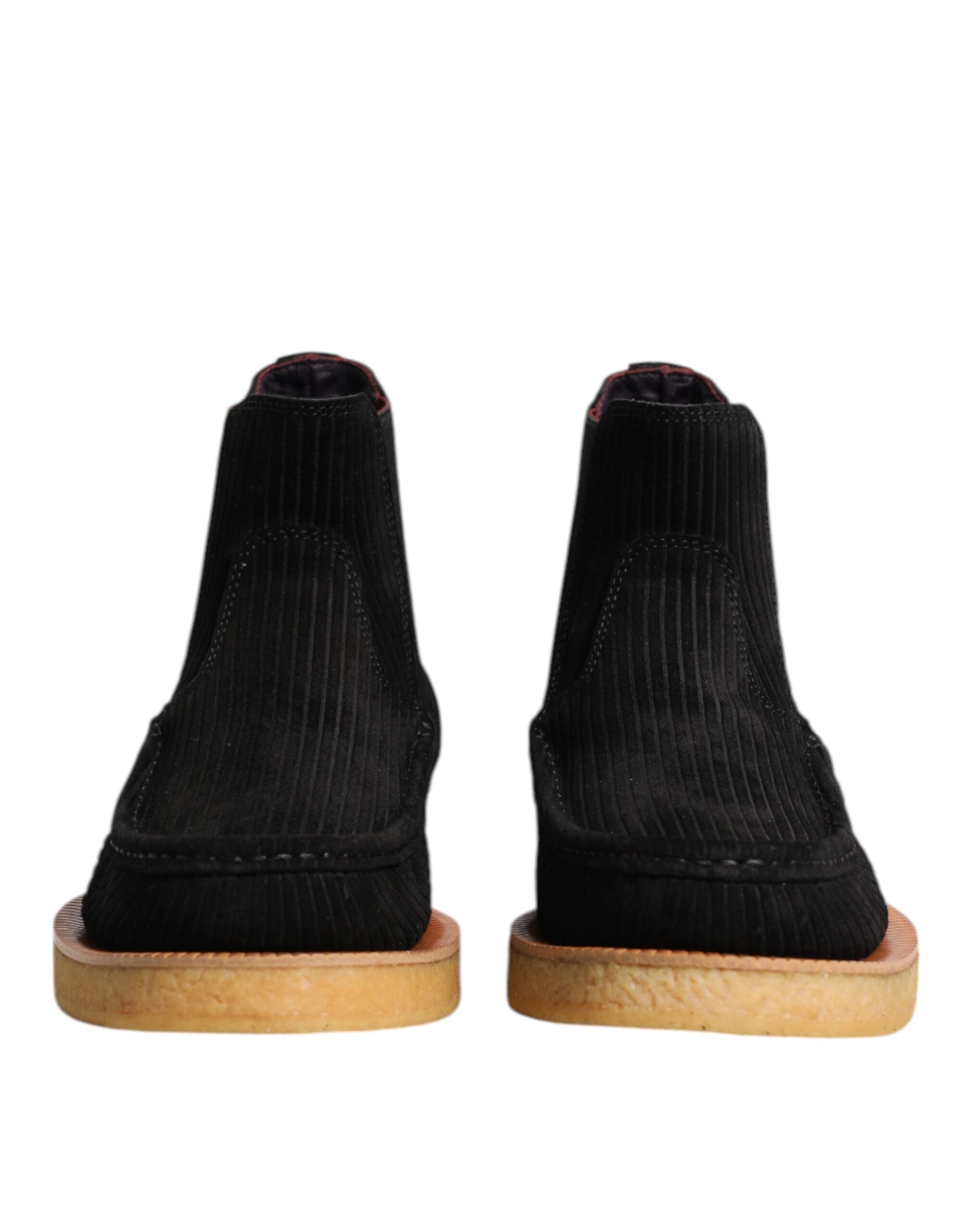 Bottines à enfiler en daim noir Dolce &amp; Gabbana
