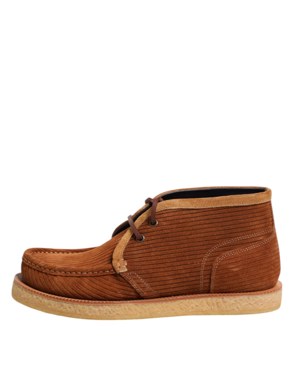 Bottines en daim et nubuck marron Dolce &amp; Gabbana