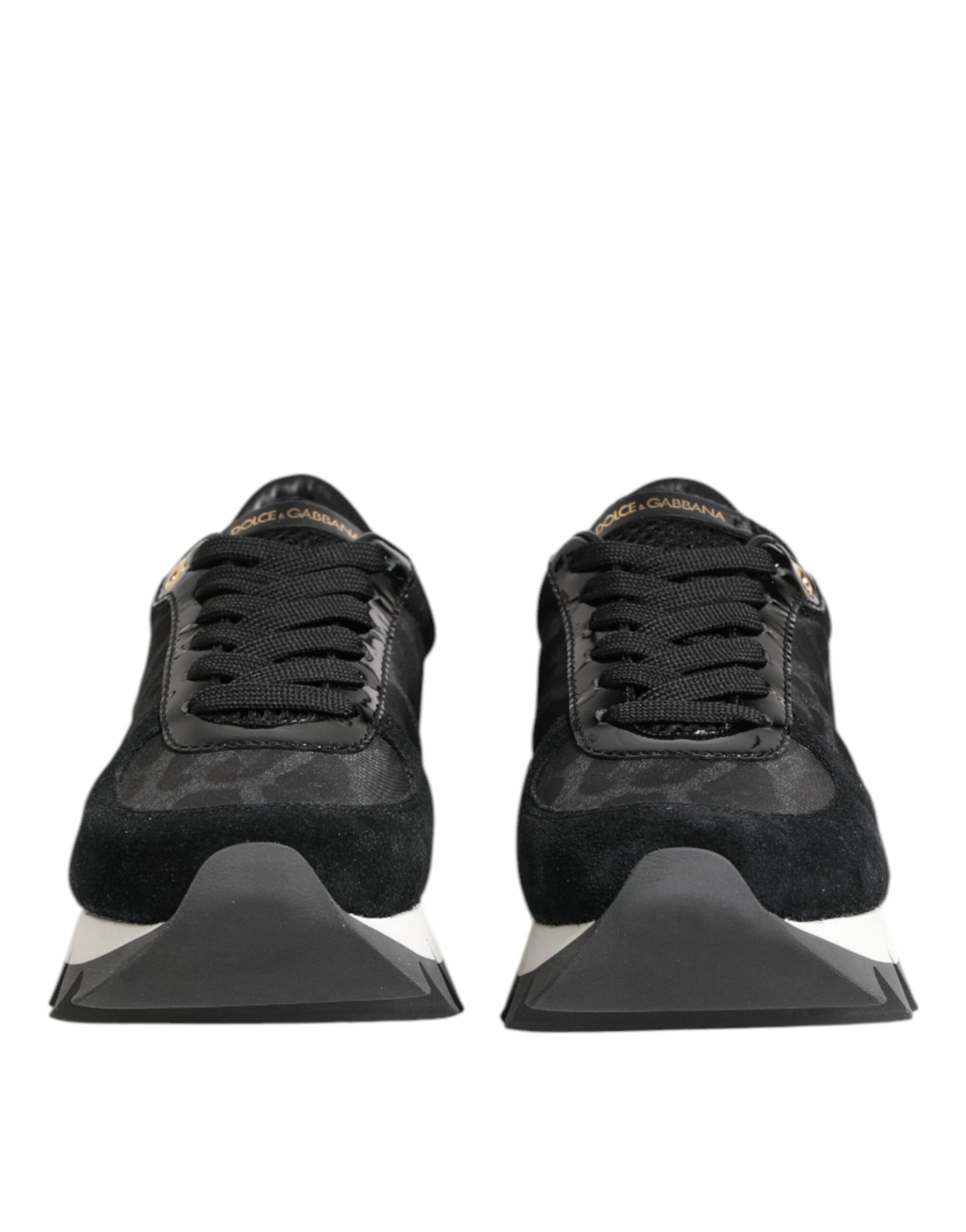 Baskets basses Dolce &amp; Gabbana à imprimé léopard noir et gris