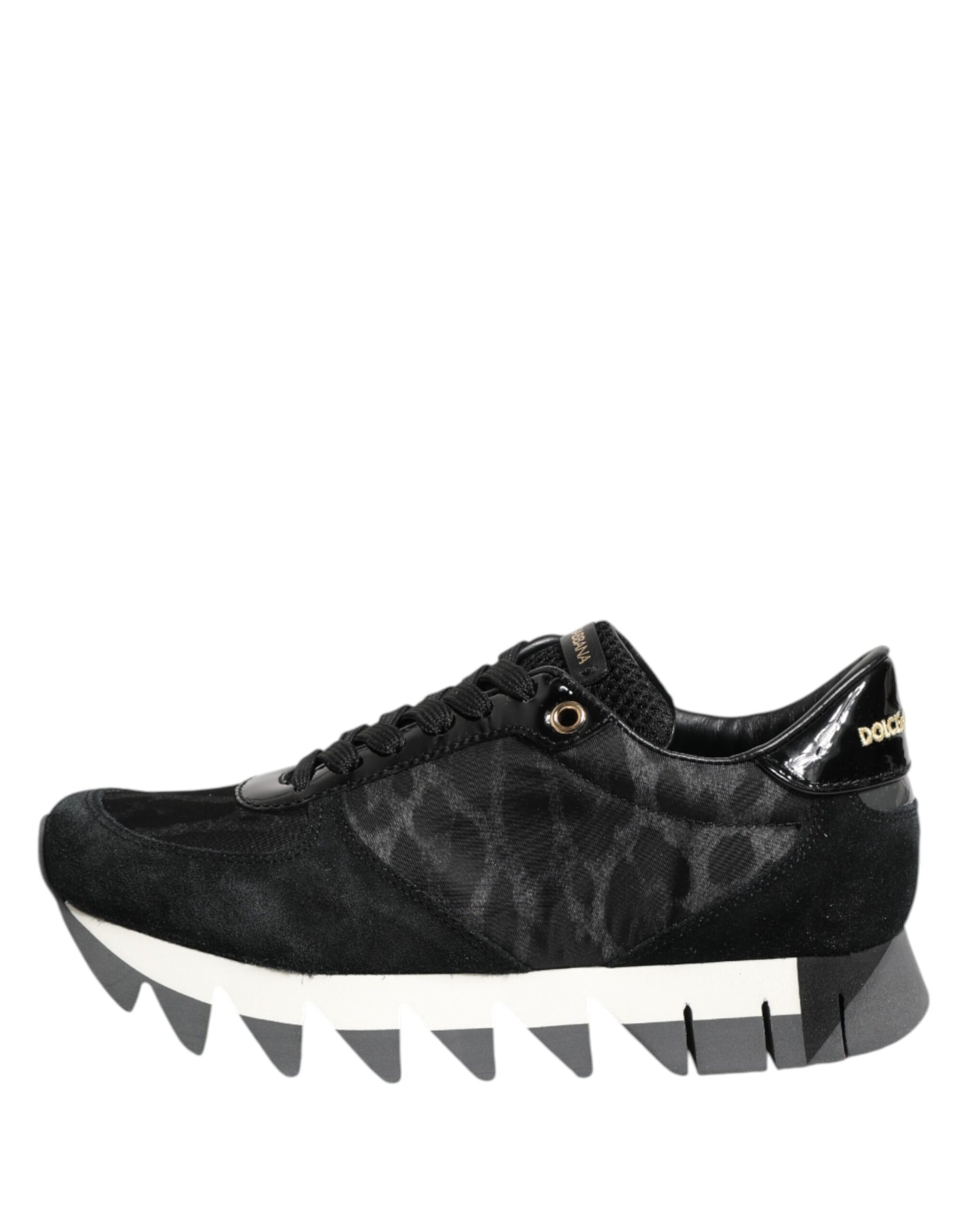 Baskets basses Dolce &amp; Gabbana à imprimé léopard noir et gris