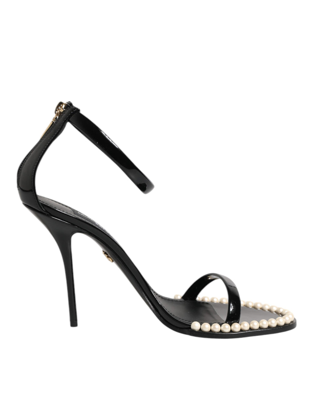 Sandales noires ornées de perles Dolce &amp; Gabbana KEIRA