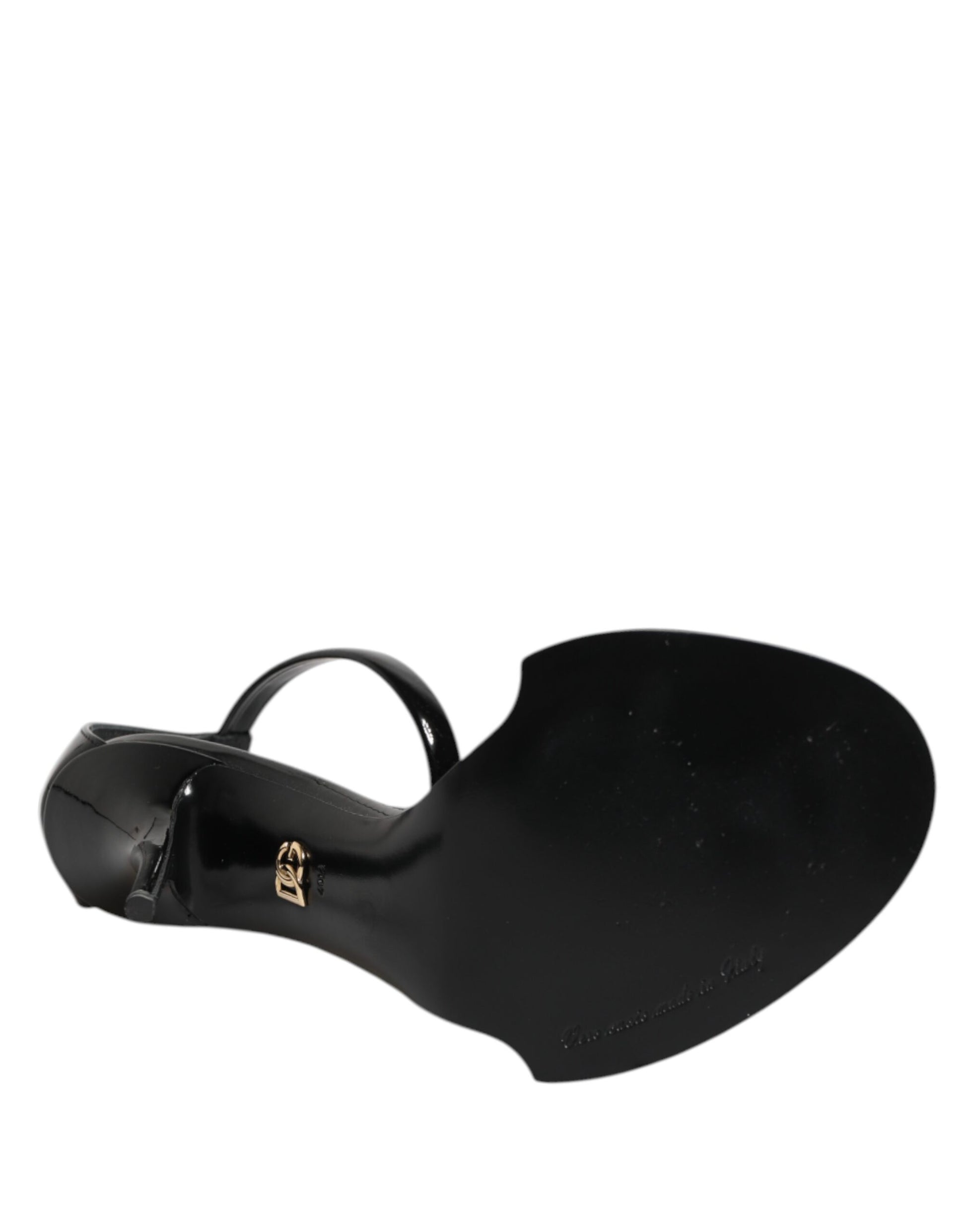 Sandales noires ornées de perles Dolce &amp; Gabbana KEIRA