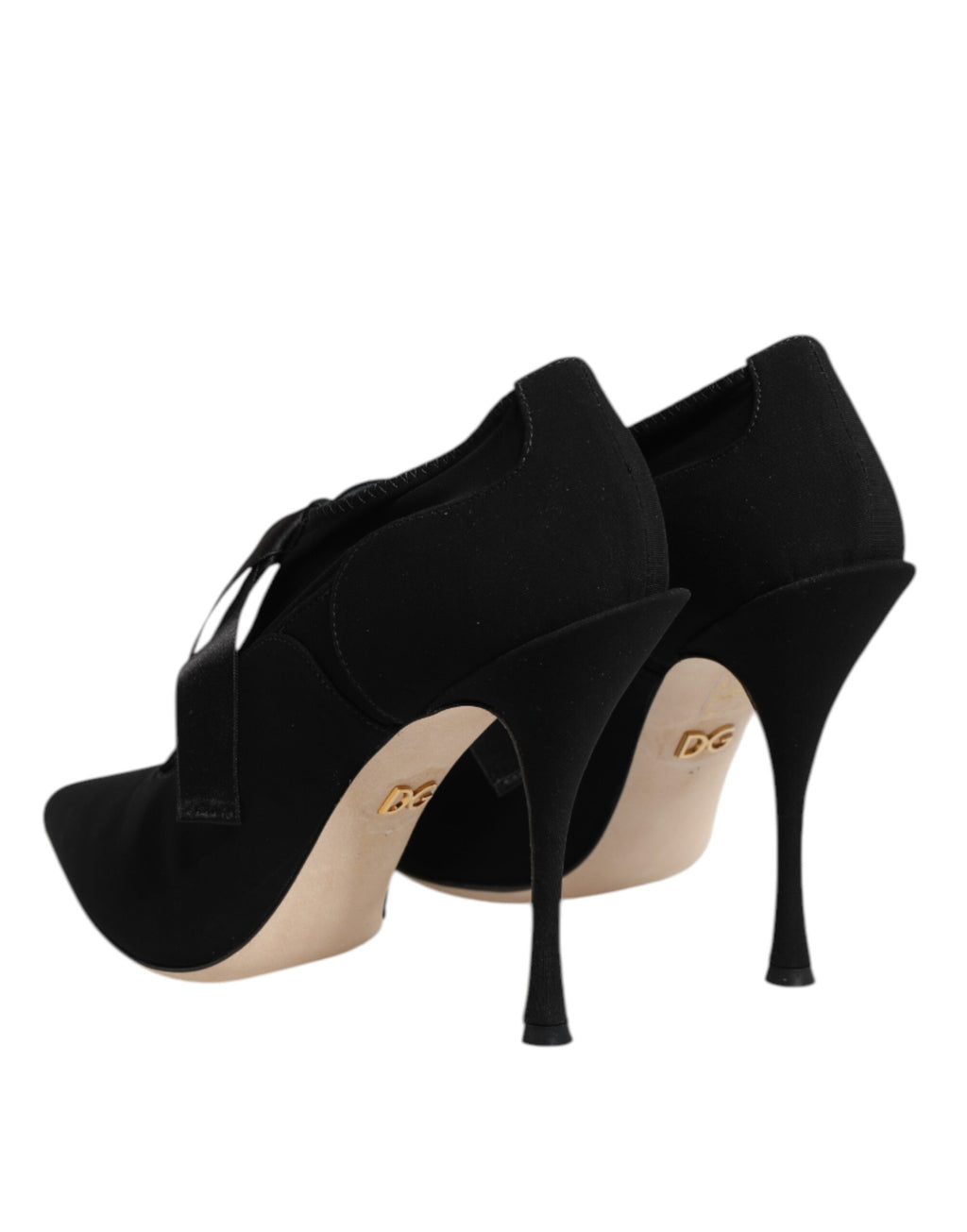Escarpins à talons aiguilles et lacets noirs Dolce &amp; Gabbana
