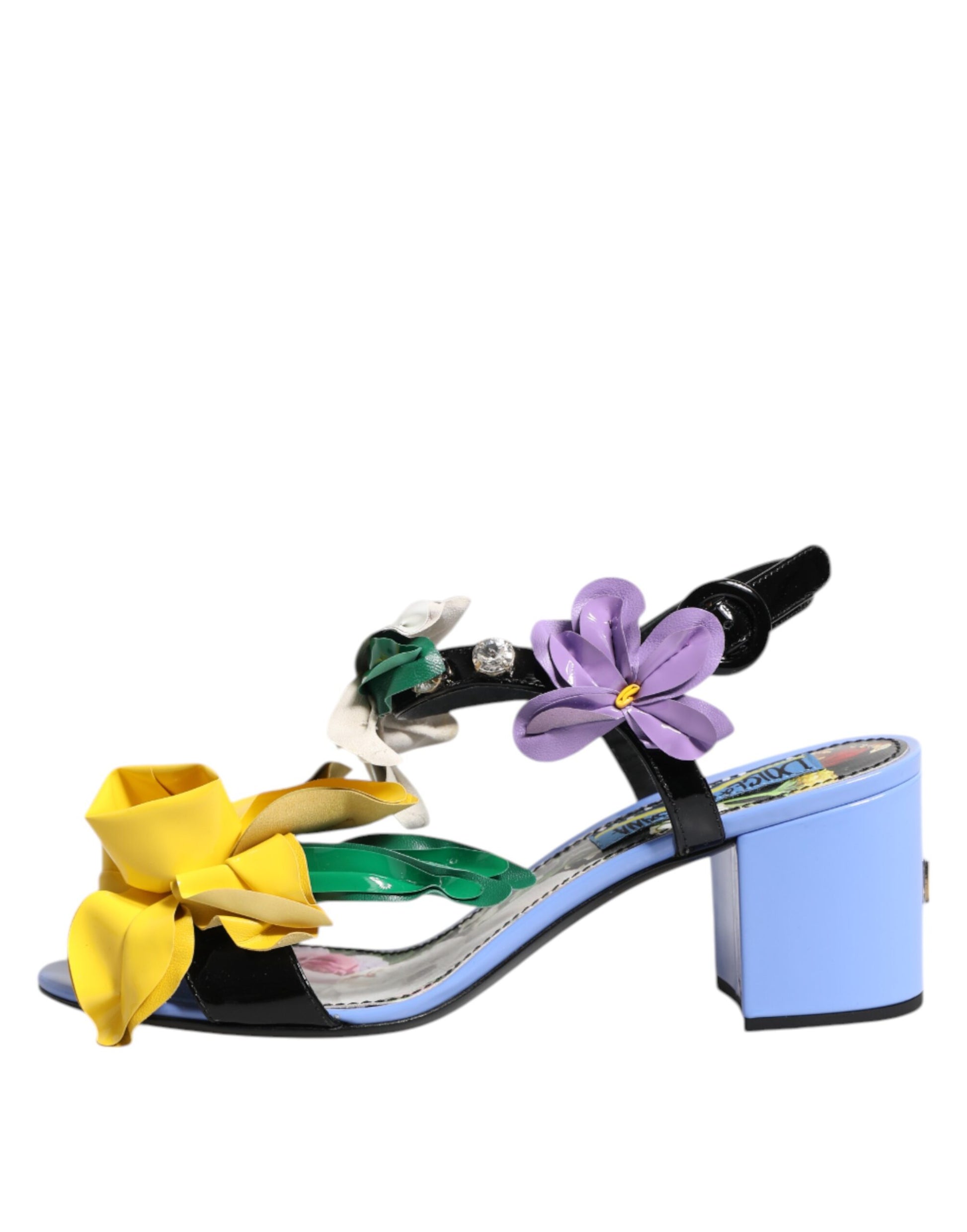 Sandales Dolce &amp; Gabbana KEIRA à cristaux floraux multicolores