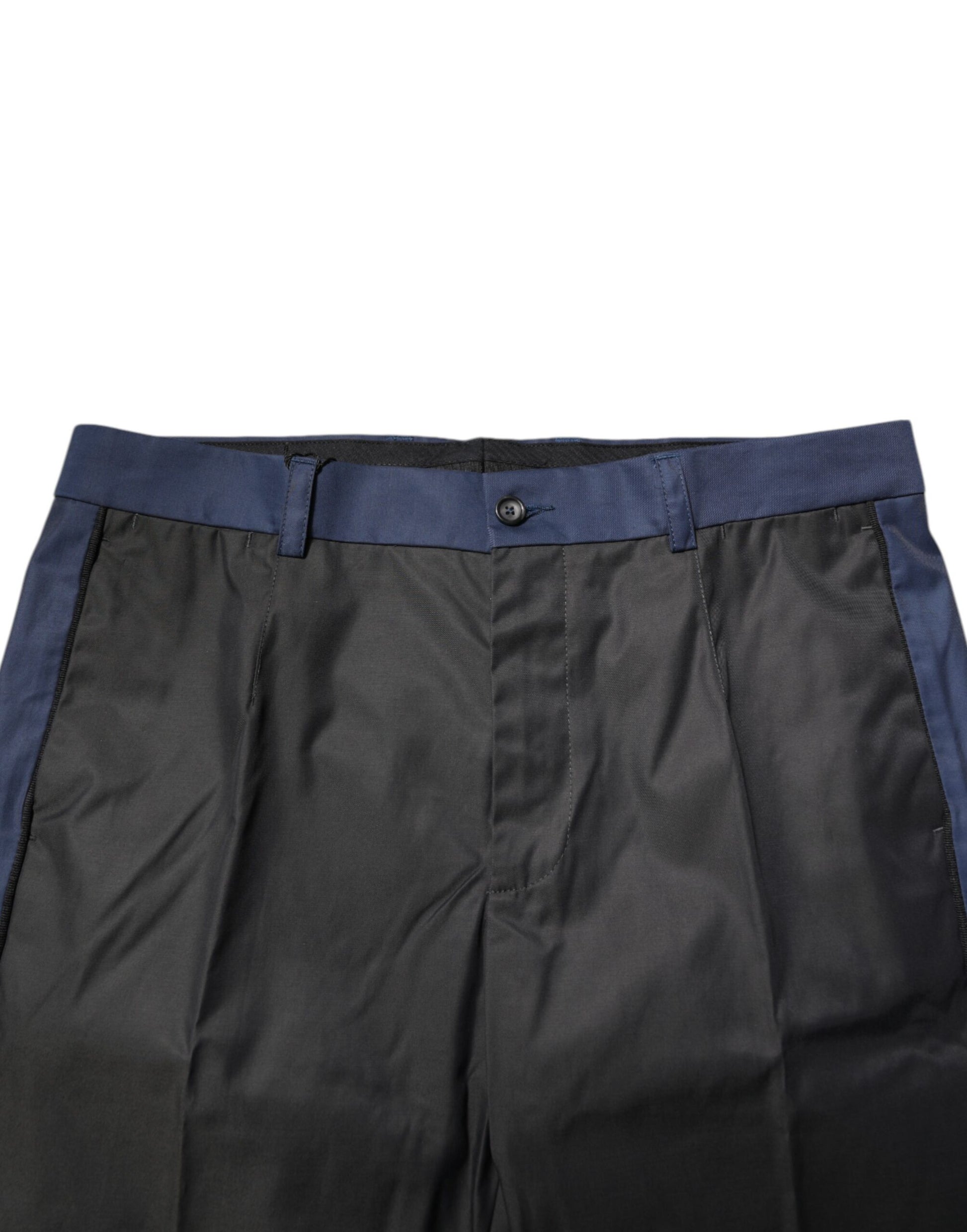 Pantalon chino 3/4 en coton gris bleu Dolce &amp; Gabbana
