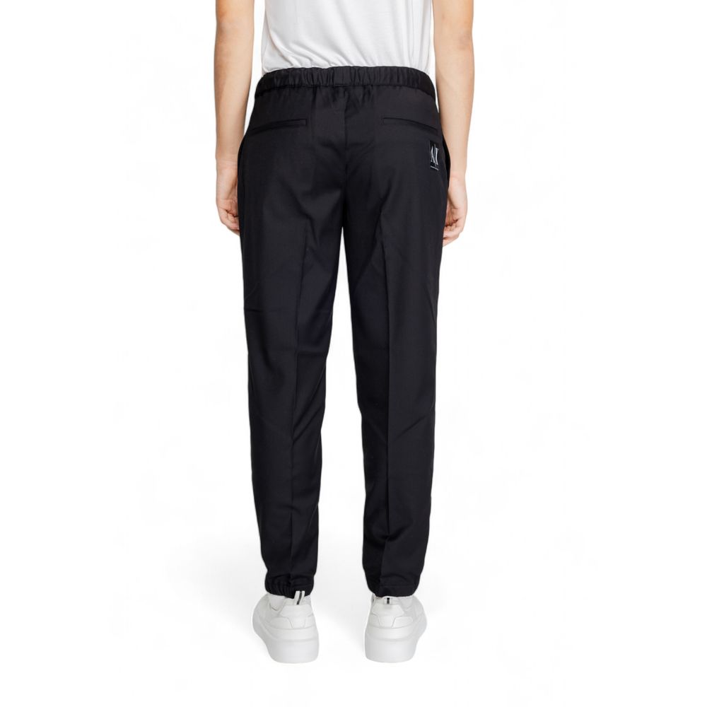 Pantalon Armani Exchange en polyester noir