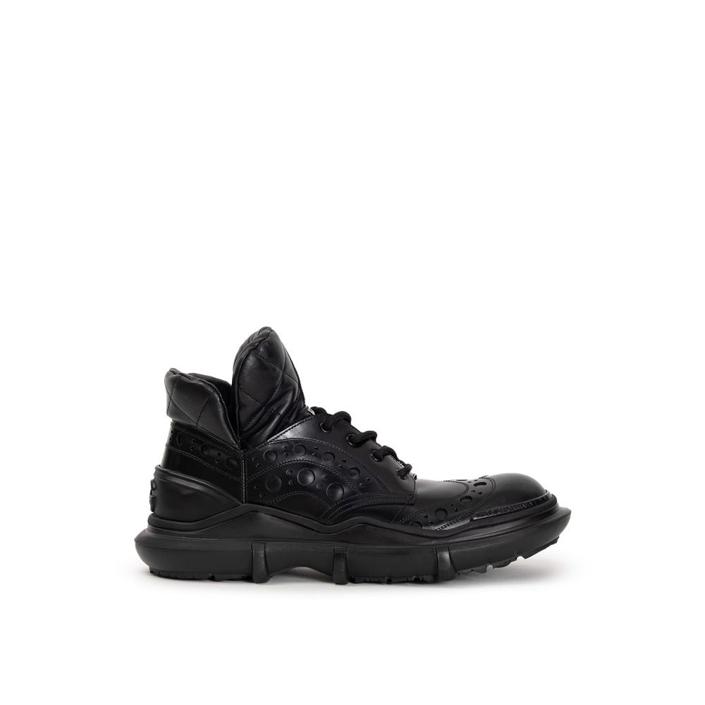 Chaussures richelieu et derby en cuir noir Dolce &amp; Gabbana