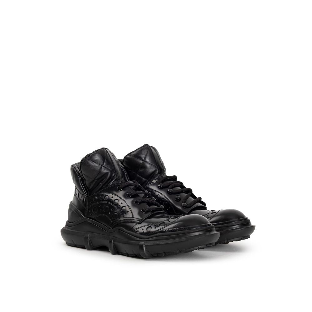 Chaussures richelieu et derby en cuir noir Dolce &amp; Gabbana