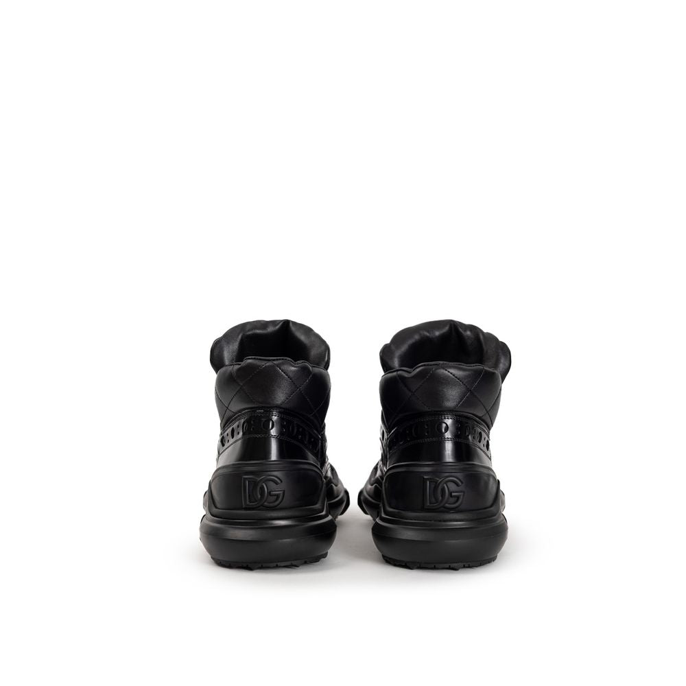 Chaussures richelieu et derby en cuir noir Dolce &amp; Gabbana