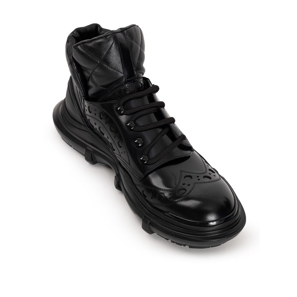 Chaussures richelieu et derby en cuir noir Dolce &amp; Gabbana