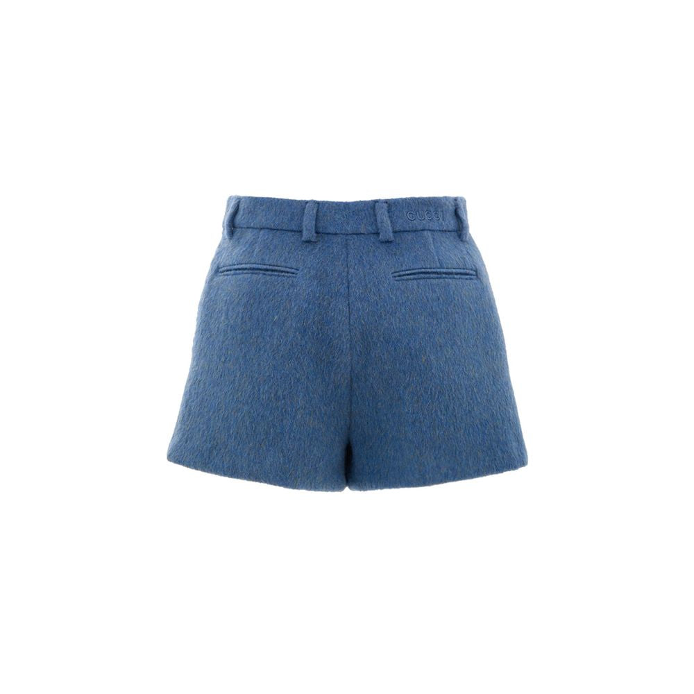 Short en laine bleu Gucci
