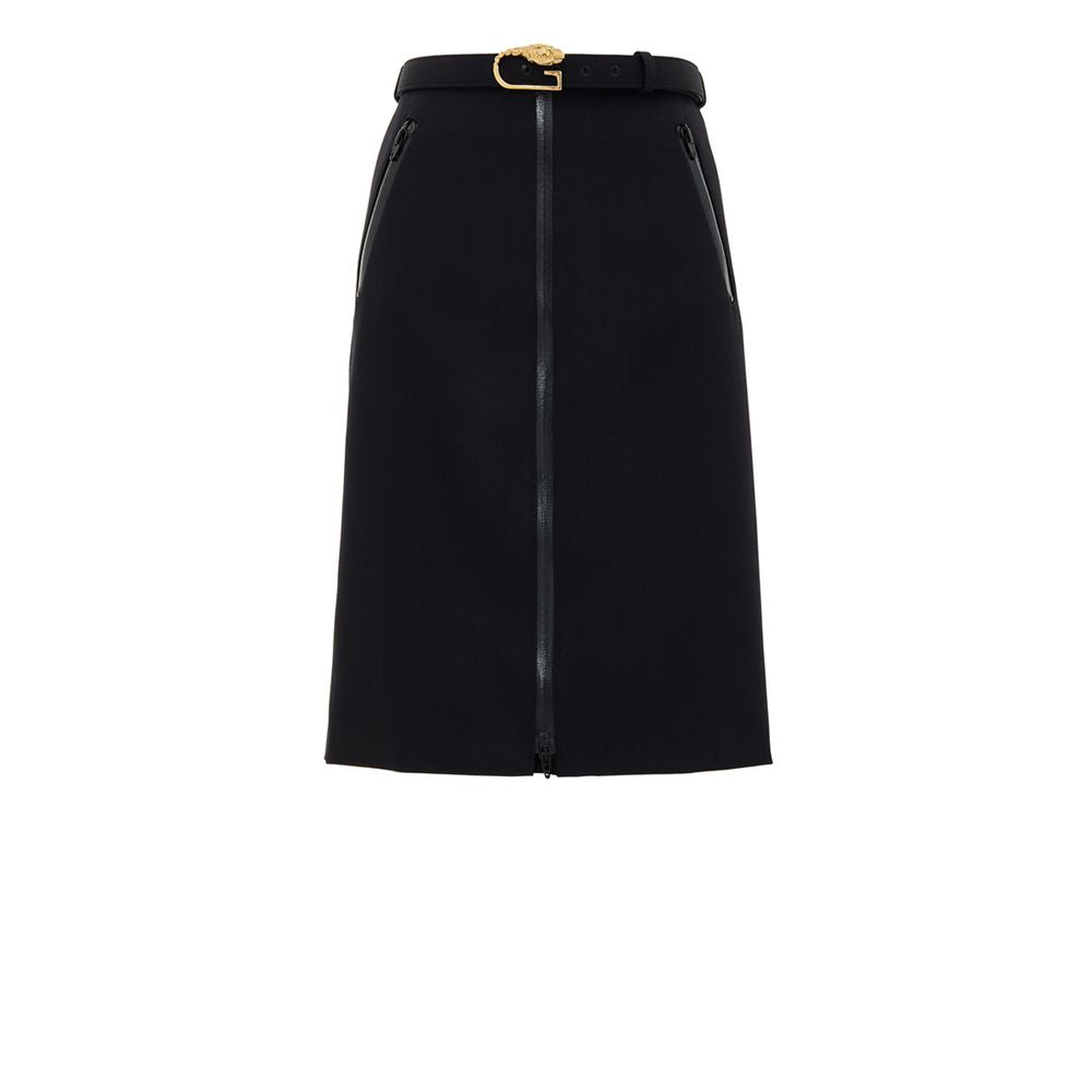 Jupe en laine noire Gucci