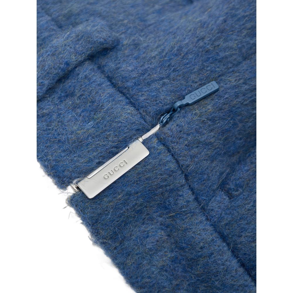 Short en laine bleu Gucci
