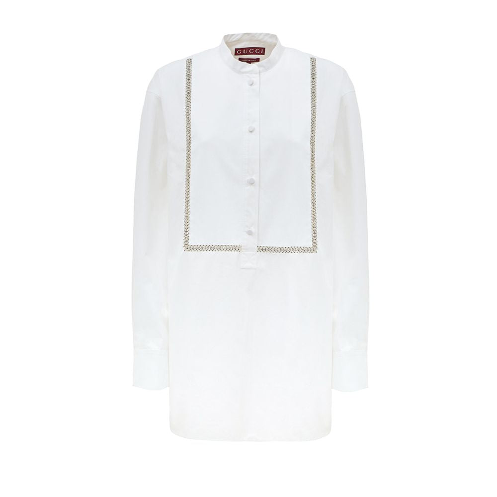 Chemise en coton blanc Gucci