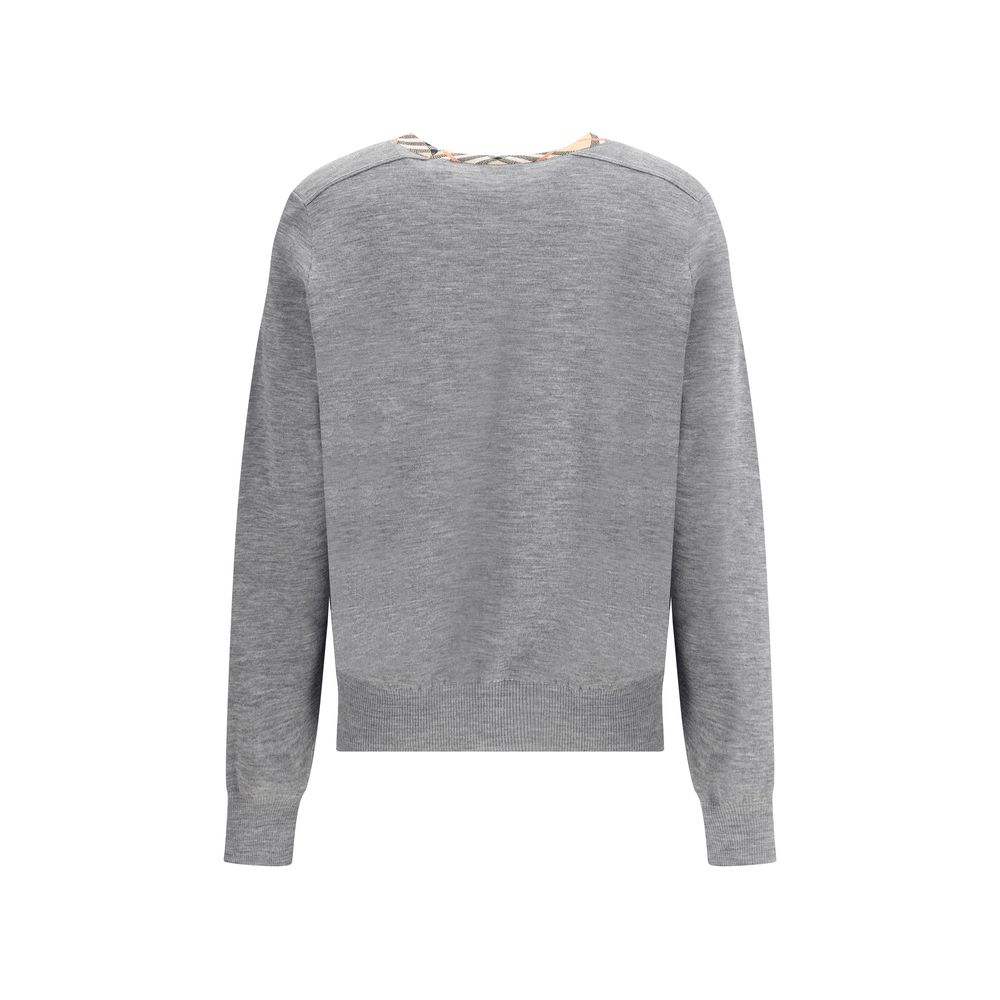 Pull col rond en tricot Burberry