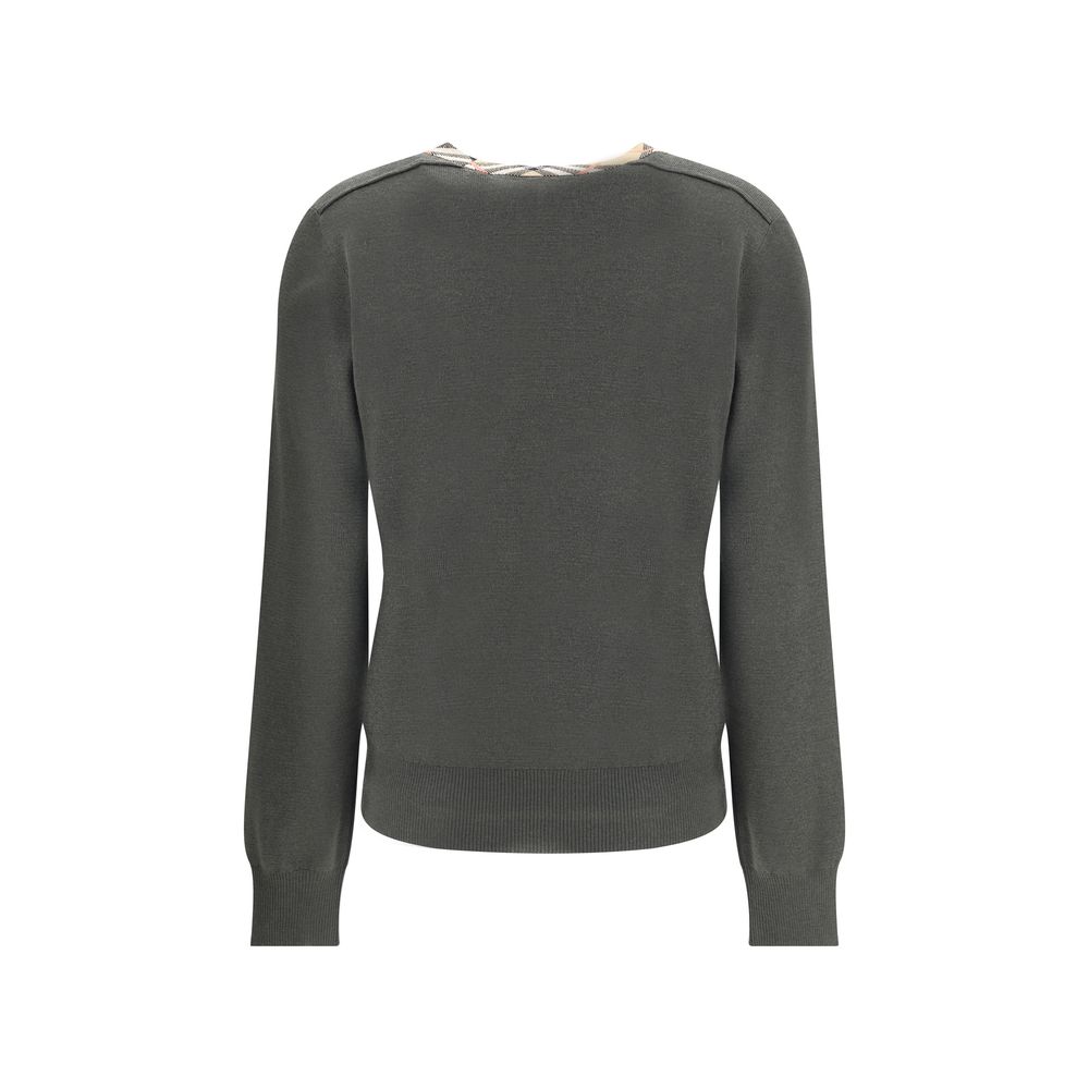 Pull Burberry en laine à carreaux