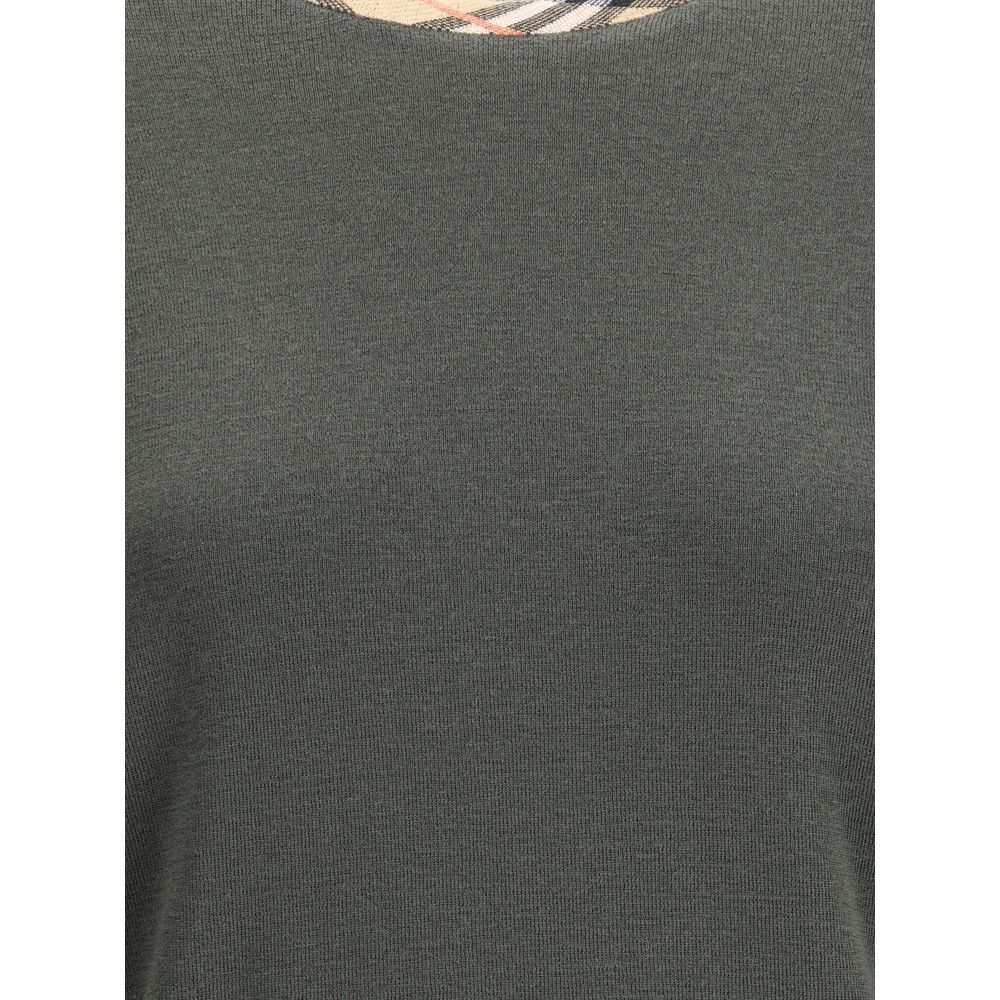Pull Burberry en laine à carreaux