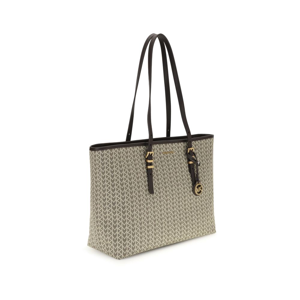 Grand sac fourre-tout Michael Kors Quinn avec logo jacquard