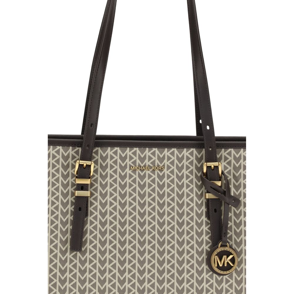 Grand sac fourre-tout Michael Kors Quinn avec logo jacquard