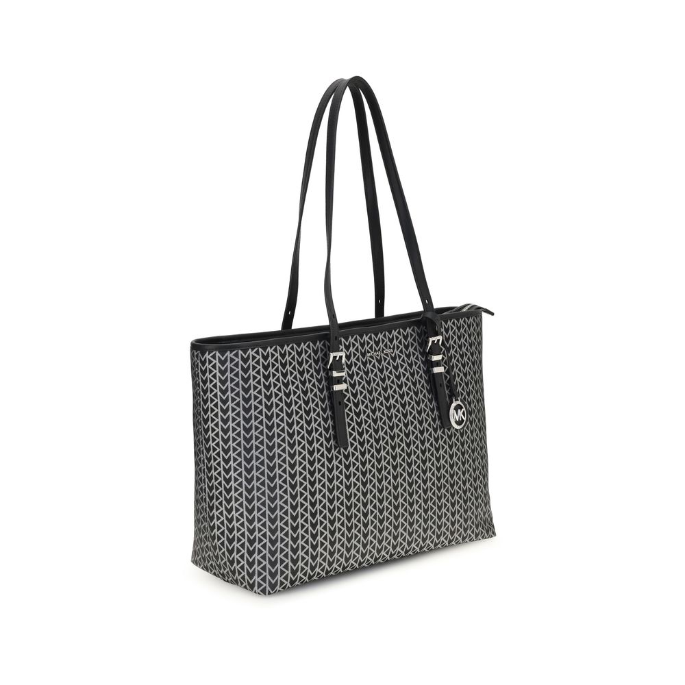 Grand sac fourre-tout Michael Kors Quinn avec logo jacquard