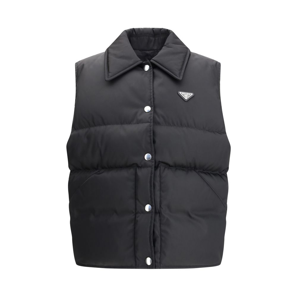 Gilet rembourré Prada en nylon recyclé
