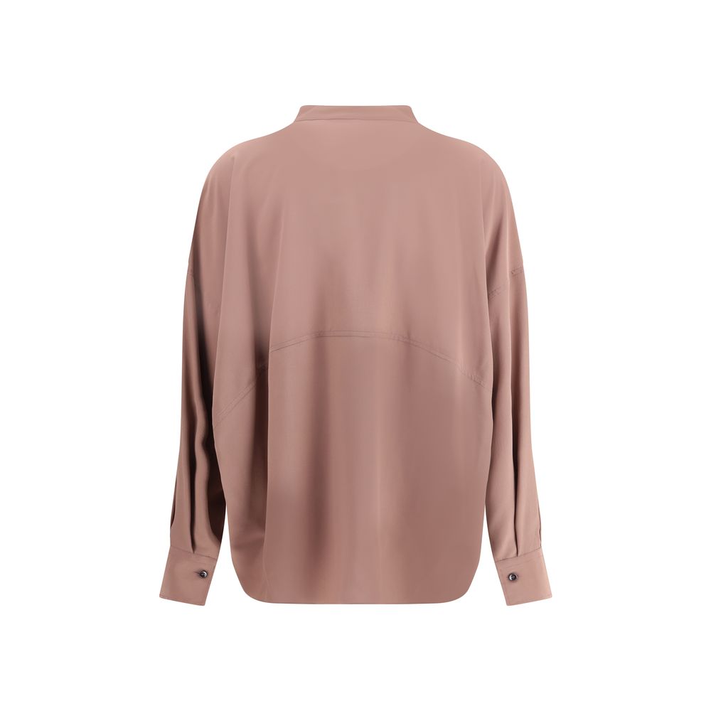Blouse en soie Brunello Cucinelli