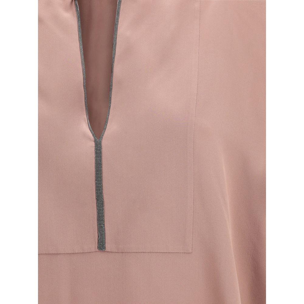Blouse en soie Brunello Cucinelli