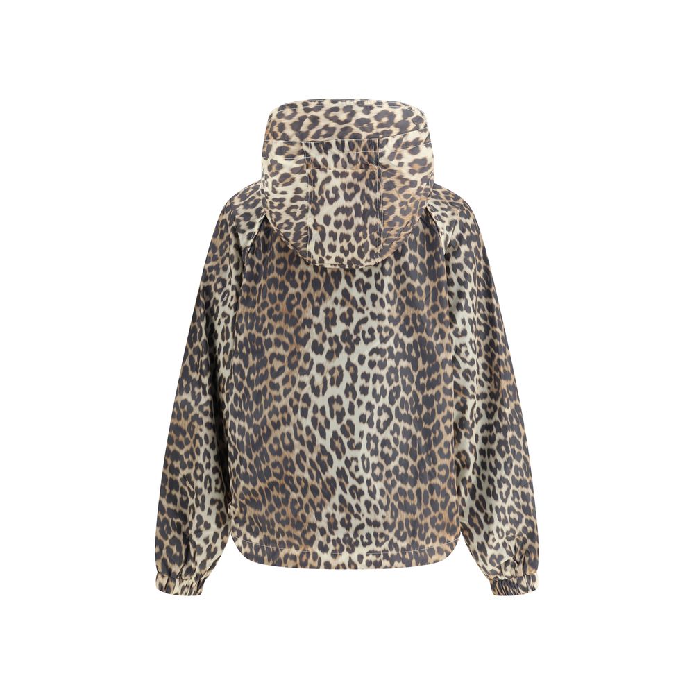 Veste imperméable léopard Ganni