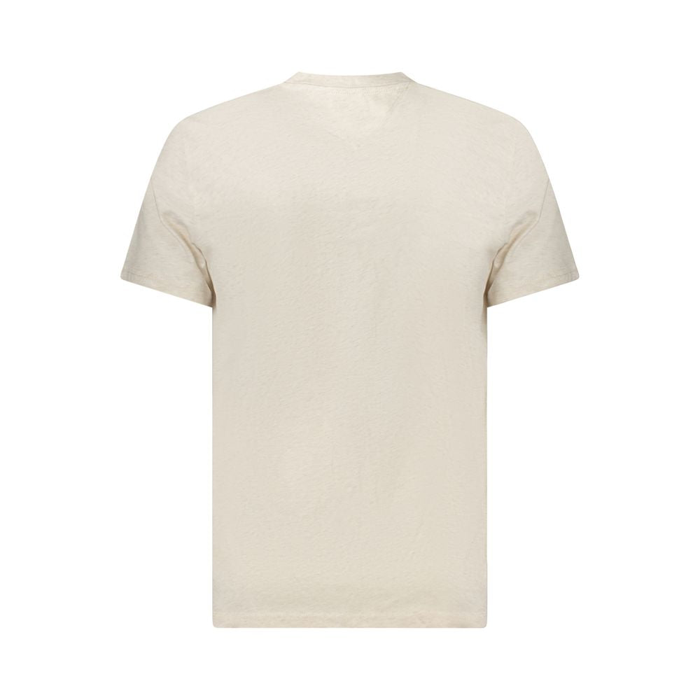 T-shirt homme en coton beige Tommy Hilfiger
