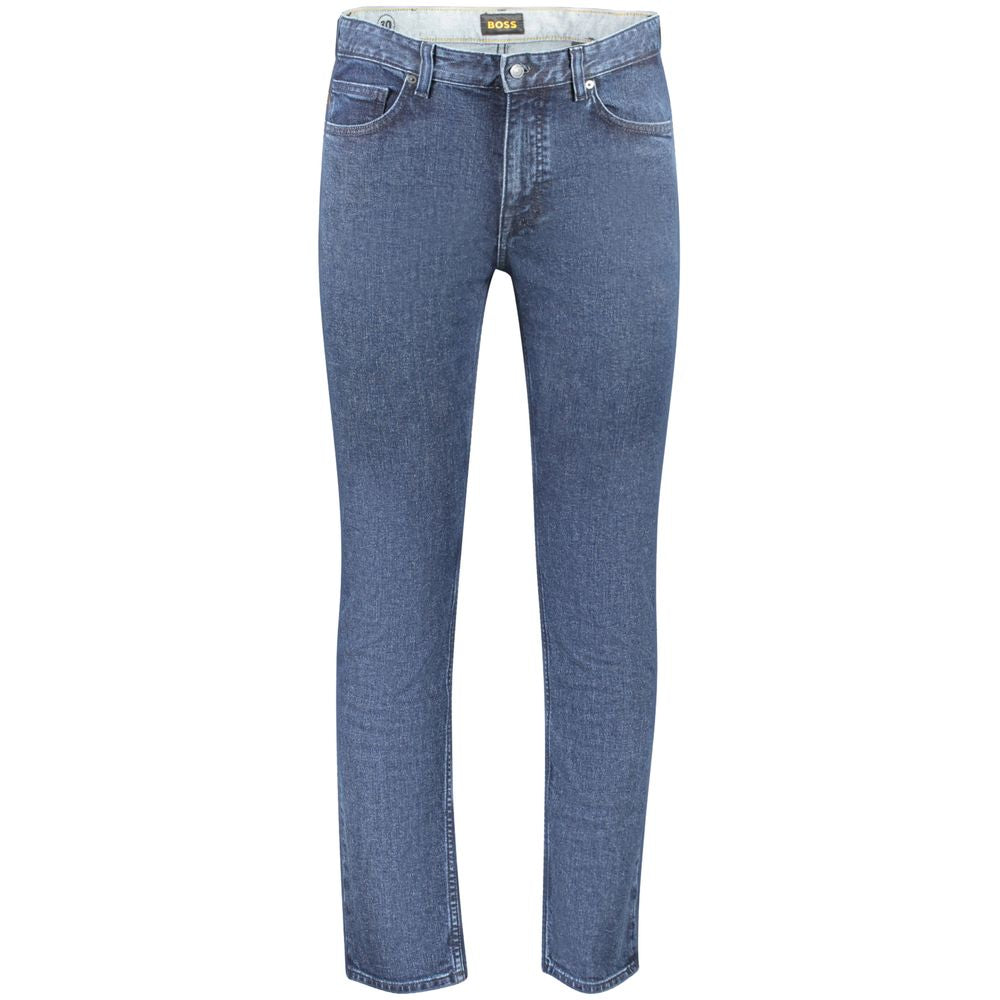 Jean slim en coton bleu Hugo Boss pour homme